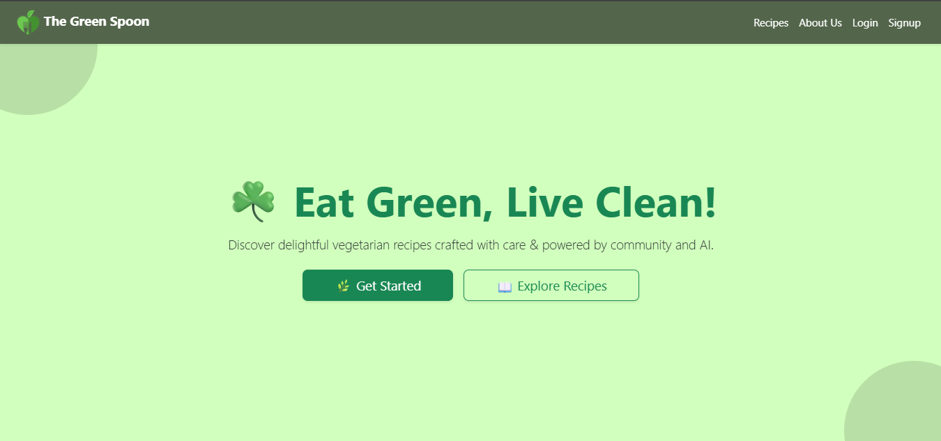 Green Spoon - Healthy Recipes